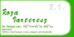 roza varteresz business card